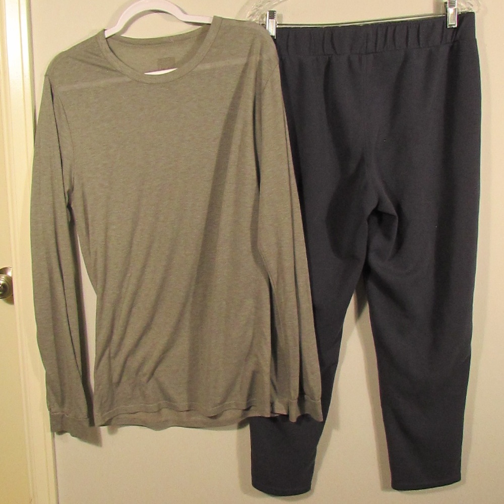 32 Degrees Blue Joggers & Gray Top Set